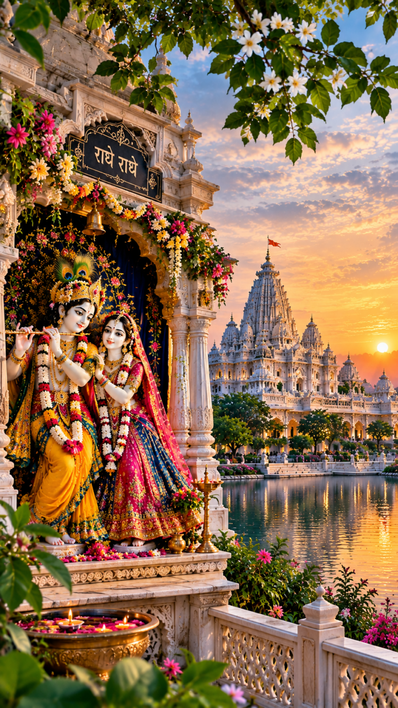 Vrindavan Temple Radha Krishna Images